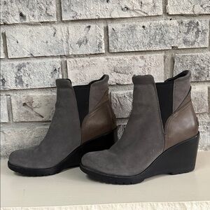 Sorel AFTER HOURS Gray Chelsea wedge, 9.5